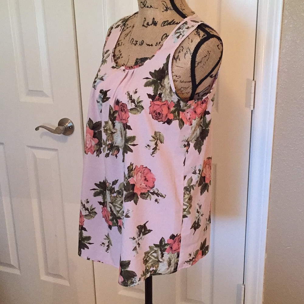 Pink Floral Maternity Top